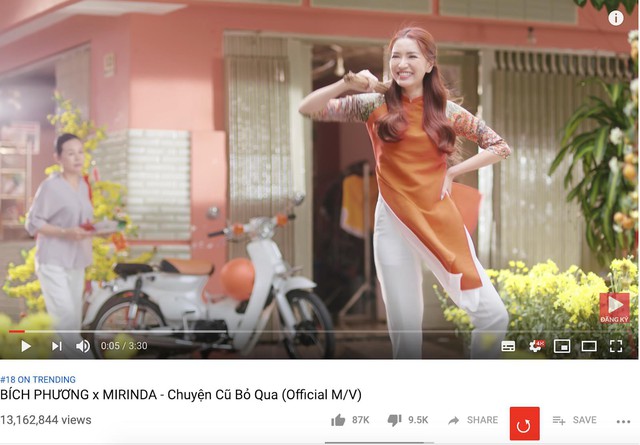 Mới ra mắt 5 ng&agrave;y, &ldquo;Chuyện cũ bỏ qua của B&iacute;ch Phương đ&atilde; vượt xa kỉ lục của &ldquo;Bao giờ lấy chồng, c&aacute;n mốc 13 triệu view - Ảnh 3.