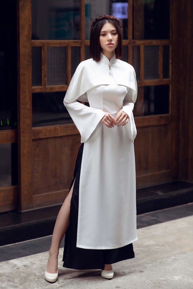 Duyên dáng và năng động khi diện áo dài như Jolie Nguyễn - Ảnh 5.