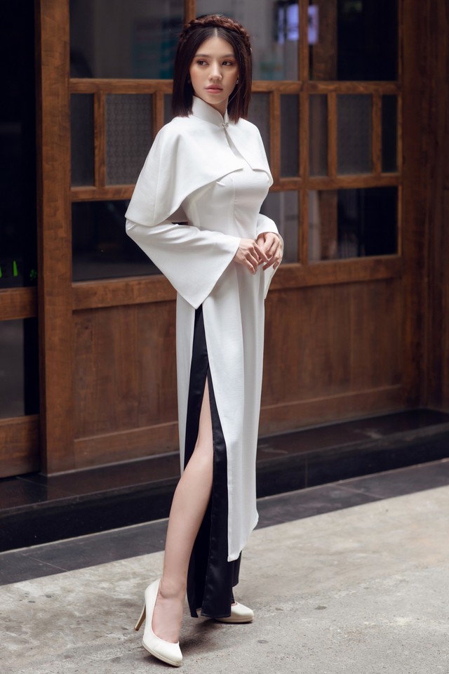 Duyên dáng và năng động khi diện áo dài như Jolie Nguyễn - Ảnh 6.