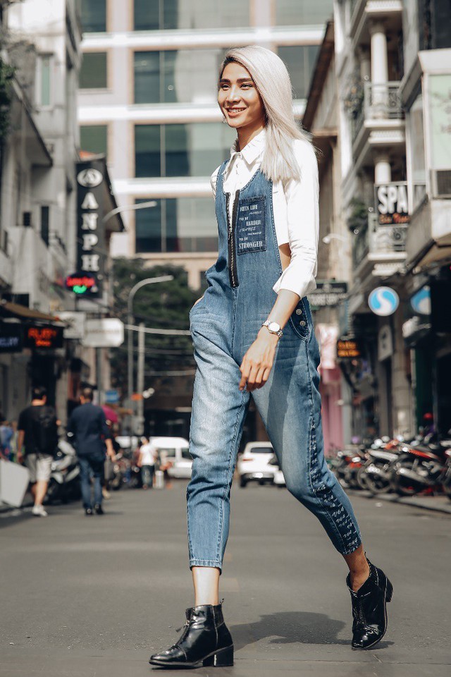 MiD Nguyễn, Thu Anh, Linh Chi hẹn h&ograve; c&ugrave;ng hot boy Brian Trần trong trang phục jean V-SixtyFour - Ảnh 5.