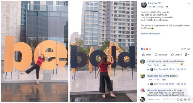 Cận cảnh khối chữ Anamorphic “be bold” đang khiến giới trẻ Việt “điên đảo” - Ảnh 3.