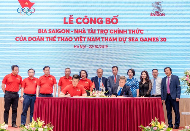 Bia Saigon tự hào là nhà tài trợ cho đoàn thể thao Việt Nam tham dự SEA Games 30 - Ảnh 1.