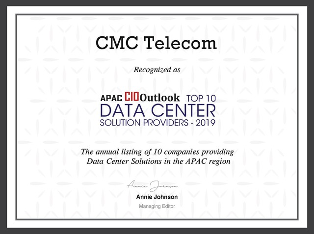 CMC Telecom nhận giải Top 10 nhà cung cấp Data Center khu vực APAC - Ảnh 1.