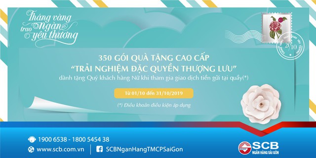 SCB ưu đãi trọn tháng 10 nhân ngày Phụ nữ Việt Nam - Ảnh 1.