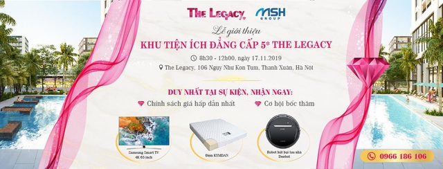 Chung cư cao cấp The Legacy trình làng khu tiện ích đẳng cấp 5 sao phục vụ cư dân - Ảnh 2.