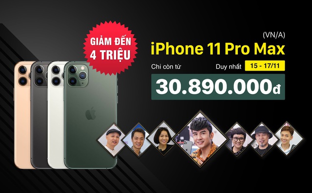 3 ngày cuối tuần, iPhone 11 Pro Max VNA giảm đến 4 triệu đồng tại Di Động Việt - Ảnh 1.