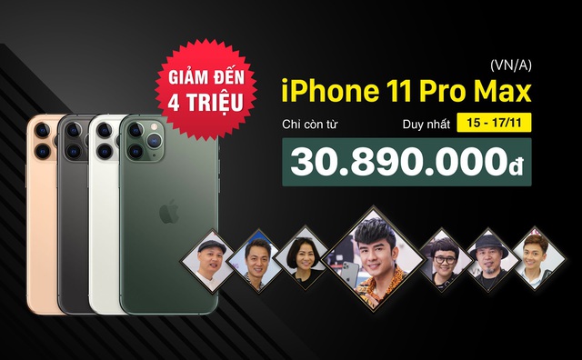 3 ngày cuối tuần, iPhone 11 Pro Max VNA giảm đến 4 triệu đồng tại Di Động Việt - Ảnh 1. 3 ngày cuối tuần, iPhone 11 Pro Max VNA giảm đến 4 triệu đồng tại Di Động Việt - Ảnh 1.