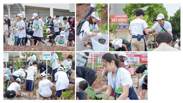 Hà Nội: Ngày hội trồng cây xanh tại trung tâm thương mại thu hút hàng ngàn người tham gia - Ảnh 2.