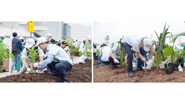 Hà Nội: Ngày hội trồng cây xanh tại trung tâm thương mại thu hút hàng ngàn người tham gia - Ảnh 3.