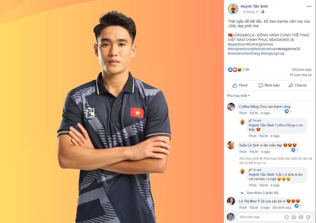 Trung vệ Huỳnh Tấn Sinh cực ngầu trong trang phục Sea Games 30 - Ảnh 3.