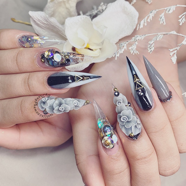 Bộ sưu tập nails sang trọng, đẳng cấp từ chuyên gia Trang Phạm - Ảnh 5.