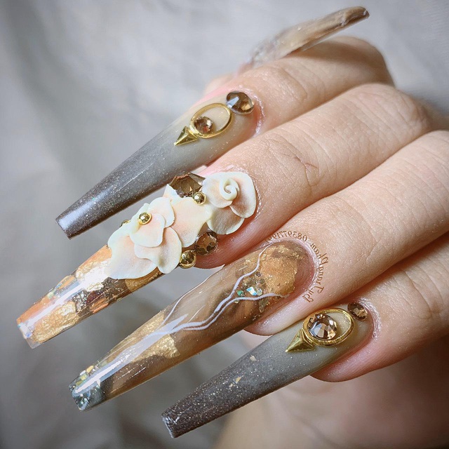 Bộ sưu tập nails sang trọng, đẳng cấp từ chuyên gia Trang Phạm - Ảnh 6.