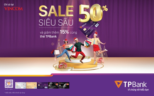 Săn sale cuối năm với giá ưu đãi 50%++ và hoàn thêm 15% cho chủ thẻ tín dụng TPBank - Ảnh 1.