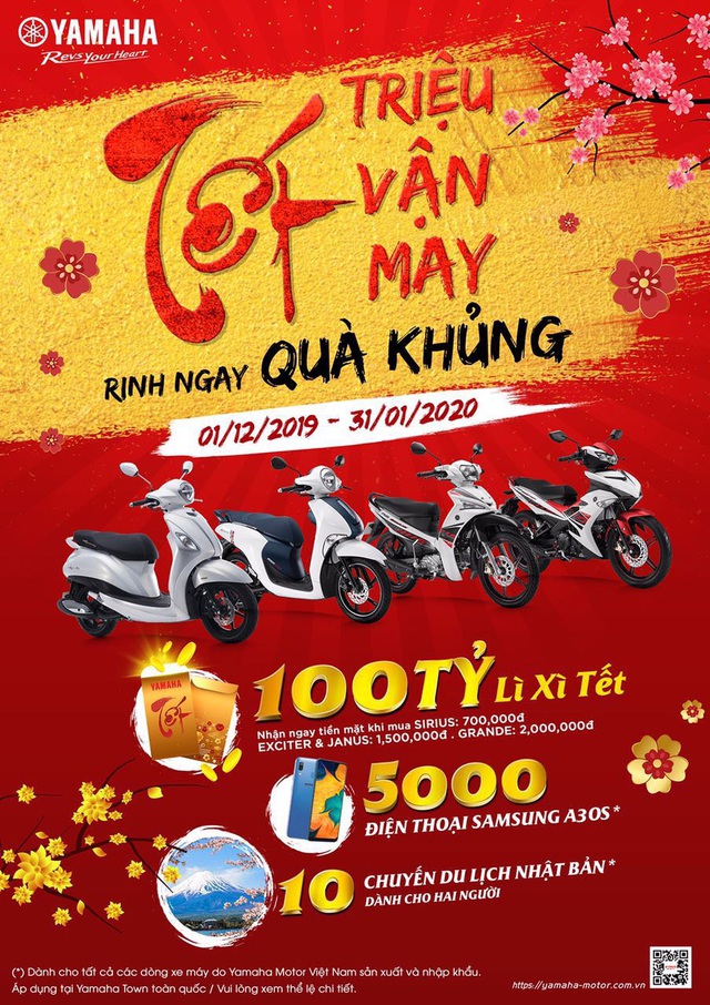 Bật mí lí do người người, nhà nhà “đổ xô” đi mua xe máy Yamaha trong dịp tết Canh Tý 2020 - Ảnh 4.