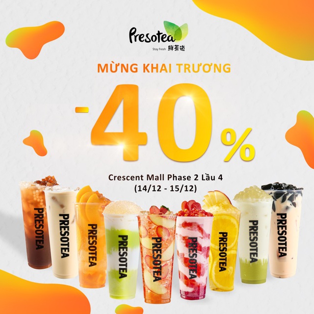 Team Quận 7 tha hồ nhâm nhi Presotea tại Crescent Mall - Ảnh 2.