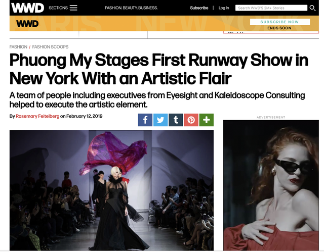 VOGUE Mỹ, VOGUE Tây Ban Nha và hàng loạt tạp chí thời trang thế giới đồng loạt đưa tin về show diễn PHUONG MY tại NYFW - Ảnh 3.