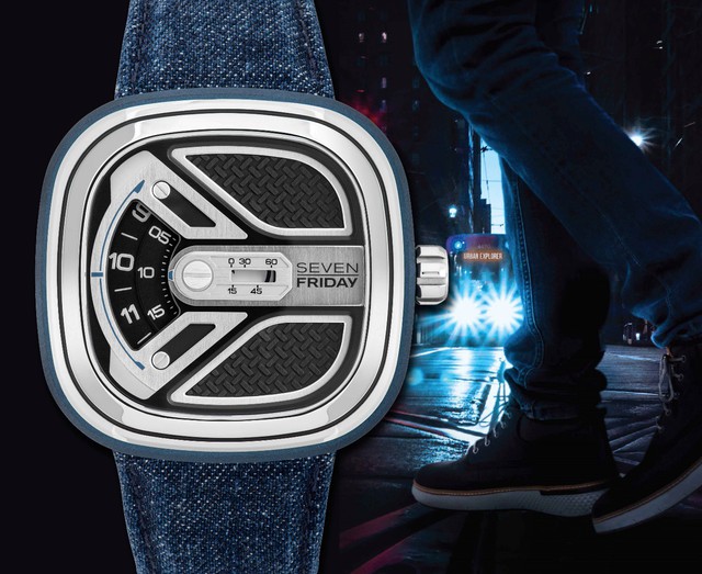 Chiếc SevenFriday đầu tiên với chất liệu denim mang tên M1B/01 “Urban Explorer” - Ảnh 3.