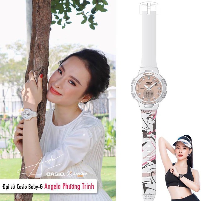 Casio ra mắt đồng hồ nữ c&oacute; bluetooth khiến Angela Phương Trinh m&ecirc; mẩn - Ảnh 7.