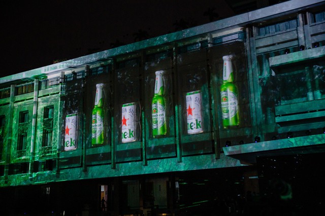 Trình diễn ánh sáng đỉnh cao tại 2 tòa nhà biểu tượng của Sài Gòn, Heineken Silver ra mắt đầy ấn tượng - Ảnh 2.