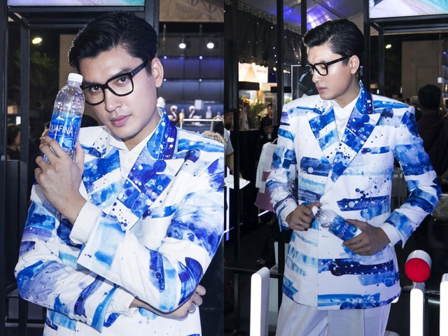 Bộ ba Thang Hằng - Quang Đại - Ho&agrave;ng Th&ugrave;y c&ocirc;ng ph&aacute; thảm đỏ Aquafina VIFW - Ảnh 5.