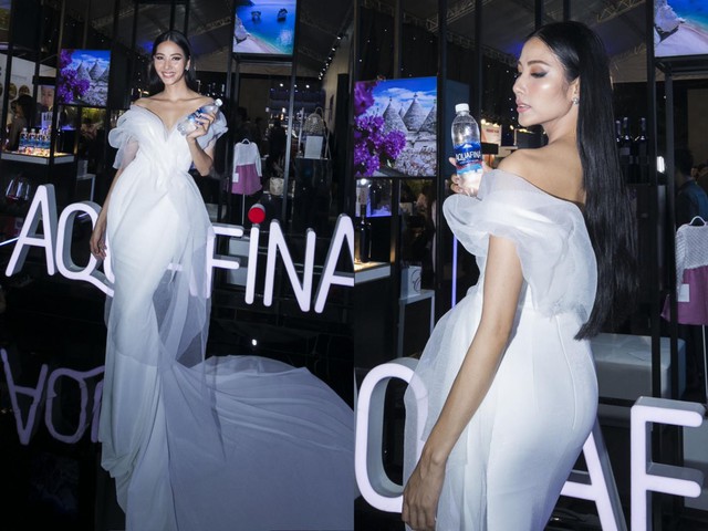 Bộ ba Thang Hằng - Quang Đại - Ho&agrave;ng Th&ugrave;y c&ocirc;ng ph&aacute; thảm đỏ Aquafina VIFW - Ảnh 6.