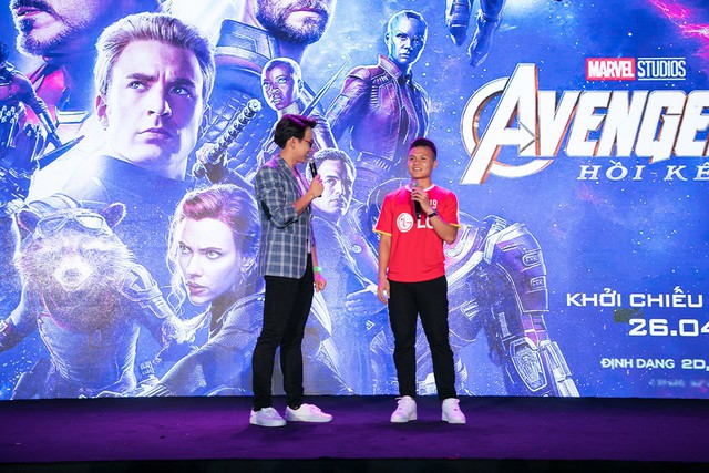 Bắt gặp Quang Hải xuất hiện tại buổi ra mắt Avengers: Endgame - Ảnh 1.