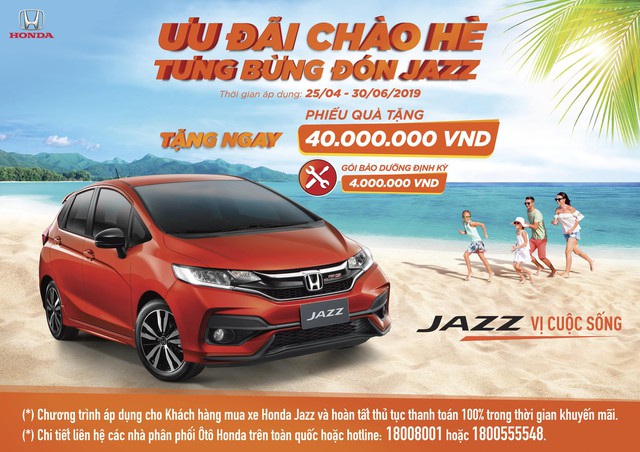 Honda Việt Nam triển khai chương trình khuyến mãi “Ưu đãi chào hè, tưng bừng đón Jazz” - Ảnh 3.
