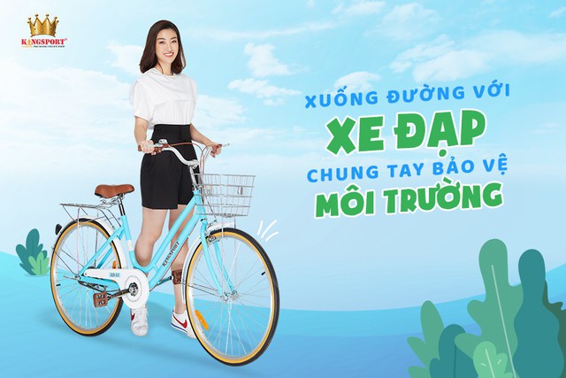 Bảo vệ môi trường xanh sạch, hãy xuống đường bằng xe đạp cùng Hoa hậu Đỗ Mỹ Linh - Ảnh 2.