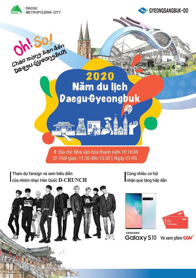 Tưng bừng đại tiệc Kpop Daegu-Gyeongbuk - Cơ hội nhận ngay Samsung S10 thời thượng - Ảnh 1.