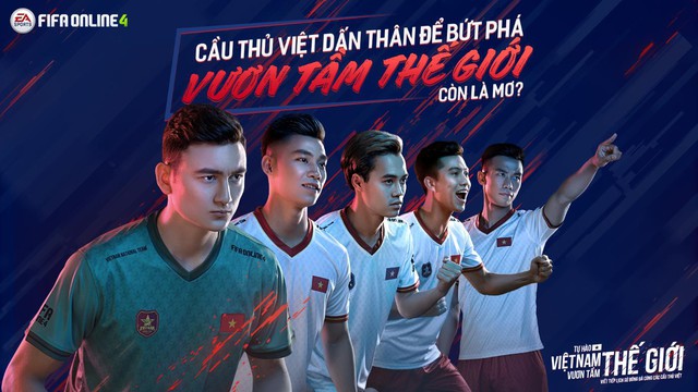 Văn Lâm, Văn Toàn, Văn Đức, Văn Thanh, Hải Quế xuất hiện tựa nam thần trong clip mới của FIFA Online 4 - Ảnh 1.