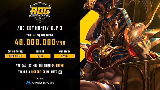 Choáng với tiền thưởng của AOG – Community Cup 3: Giải đấu mới nhất được NPH Gamota công bố - Ảnh 2.