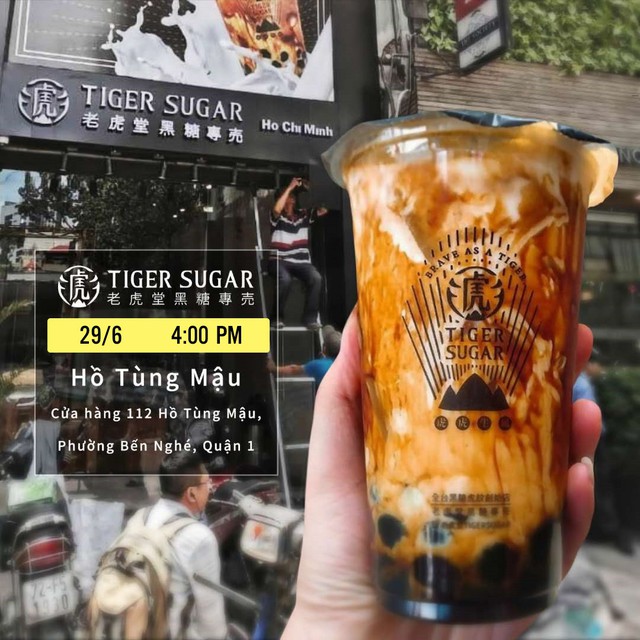 Trà sữa Tiger Sugar khai trương cửa hàng tại Việt Nam, tung nhiều ưu đãi cho khách hàng - Ảnh 2.
