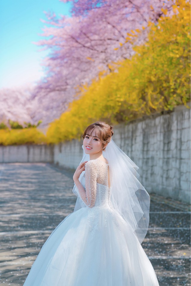 Ảnh cưới lãng mạn của Linh kute - Bước nhảy xì tin và ông xã tại Hàn Quốc - Ảnh 4.