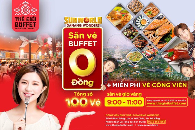 Miễn phí vào cổng, thưởng thức buffet 0 đồng: Giới trẻ đổ về Sun World Danang Wonders - Ảnh 1.