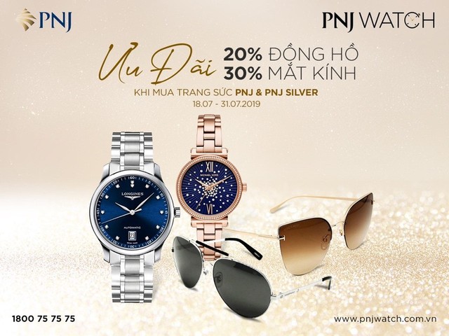 Ưu đãi đến 30% đồng hồ, mắt kính cho khách hàng PNJ - Ảnh 1.