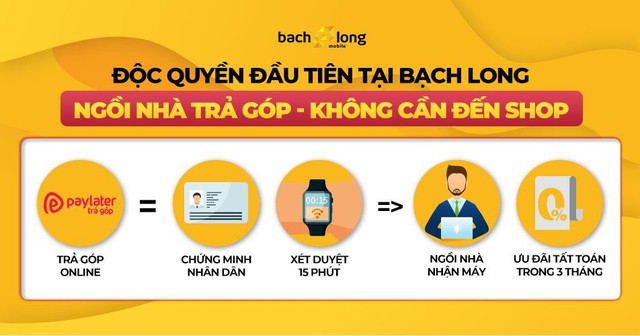 Tiện lợi và nhanh chóng với trả góp 3 không tại Bạch Long Mobile - Ảnh 1.