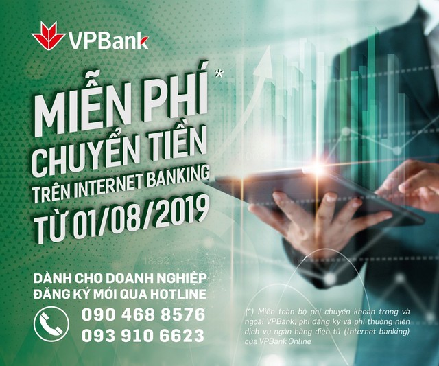 VPBank miễn phí dịch vụ Internet Banking đối với Khách hàng Doanhnghiệp - Ảnh 1.