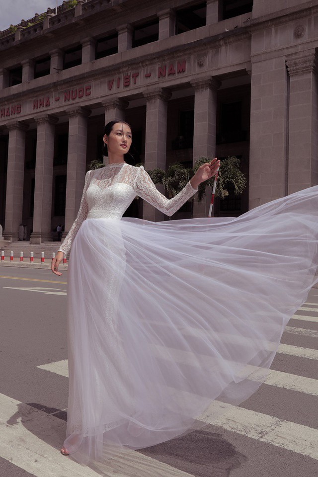 Nhà thiết kế Lê Thanh Phương kết hợp cùng stylist Huỳnh Ngọc Lợi với bộ sưu tập cưới “Runaway Bride”. - Ảnh 5.