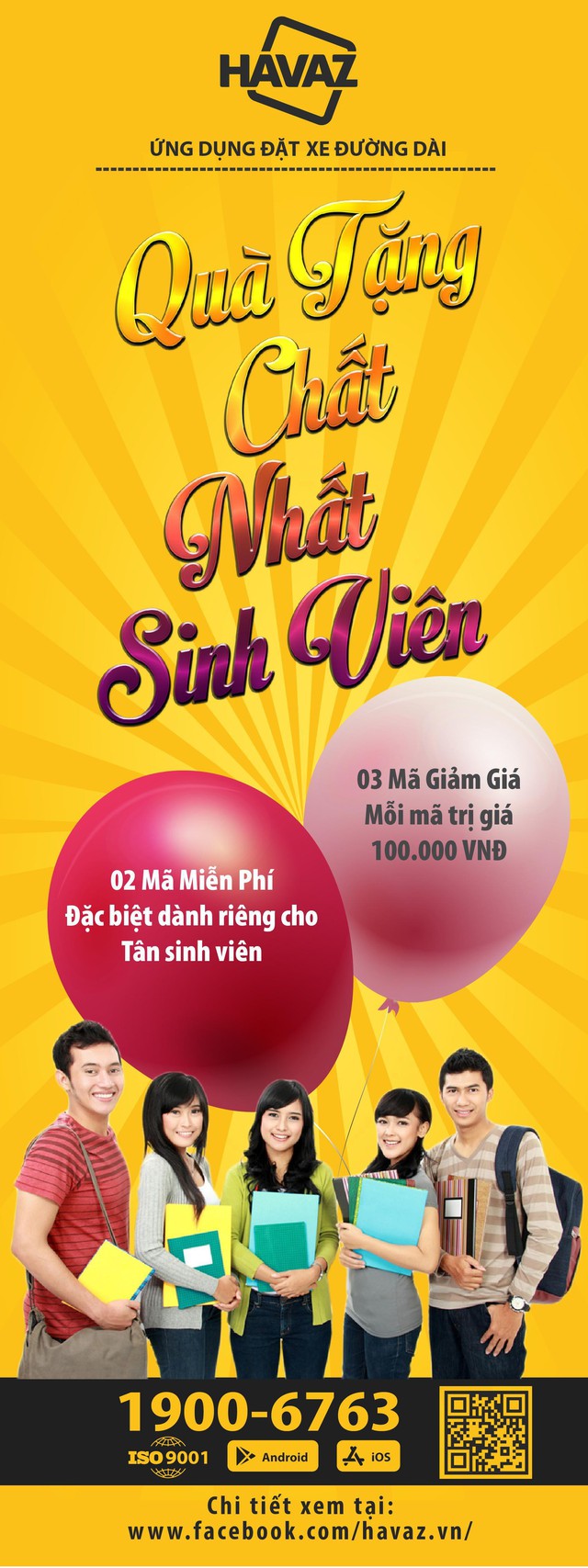 Ứng dụng đặt xe đường d&agrave;i Havaz miễn ph&iacute;, giảm gi&aacute; cho sinh vi&ecirc;n to&agrave;n quốc - Ảnh 1.
