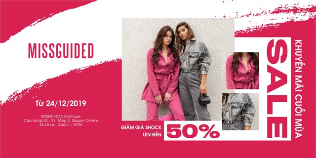 B&ugrave;ng nổ sale cuối năm với thương hiệu c&aacute; t&iacute;nh Missguided UK - Ảnh 1.