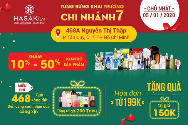 HOT: Nguy cơ &ldquo;cạn m&aacute;u&rdquo; với sự kiện khai trương chi nh&aacute;nh 7 của Hasaki v&agrave;o ng&agrave;y 05/01 tới đ&acirc;y - Ảnh 3.