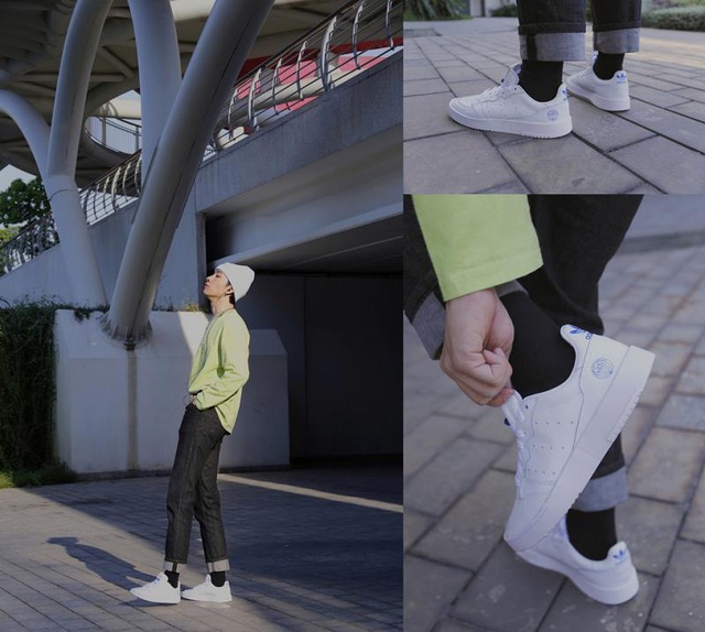 Trà Long và Hồng của Mắt Biếc siêu tinh nghịch cùng những đôi giày cổ điển của adidas - Ảnh 4.
