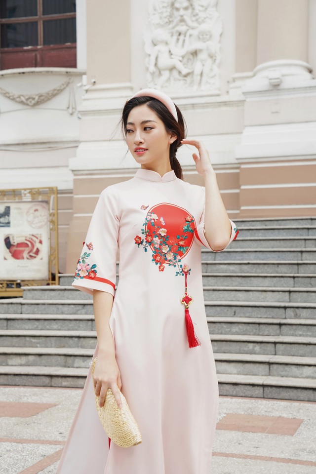Hoa hậu Lương Thùy Linh tiết lộ xu hướng áo dài Tết dự sẽ “cháy hàng” năm nay - Ảnh 4.