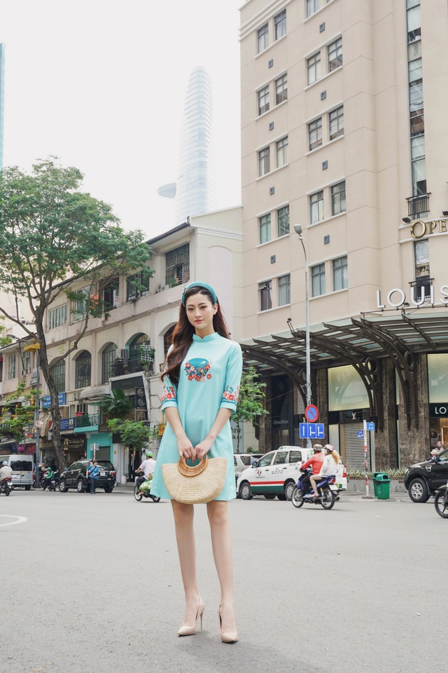 Hoa hậu Lương Thùy Linh tiết lộ xu hướng áo dài Tết dự sẽ “cháy hàng” năm nay - Ảnh 6.
