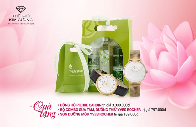 Ngập tr&agrave;n ưu đ&atilde;i v&agrave; qu&agrave; tặng từ Thế Giới Kim Cương dịp 20/10 - Ảnh 8.