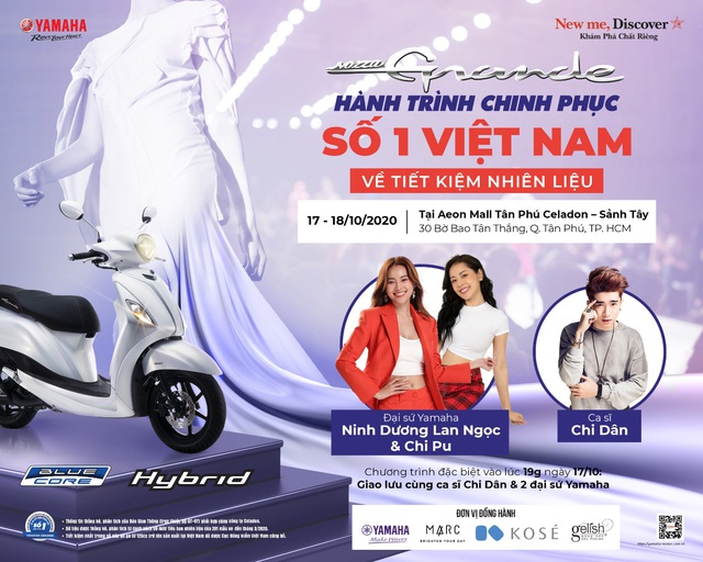 Ninh Dương Lan Ngọc và Chi Pu tụ họp tại Yamaha Grande Fashion Show mừng “Hành trình chinh phục số 1 Việt Nam về tiết kiệm nhiên liệu” - Ảnh 1.