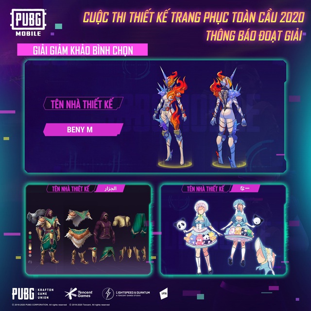 PUBG Mobile công bố chủ nhân giải thưởng $5000 của cuộc thi “Thiết kế trang phục toàn cầu” - Ảnh 5.