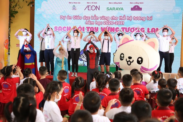 AEON Việt Nam khởi động dự án giáo dục bền vững “sạch đôi tay - vững tương lai” - Ảnh 3.