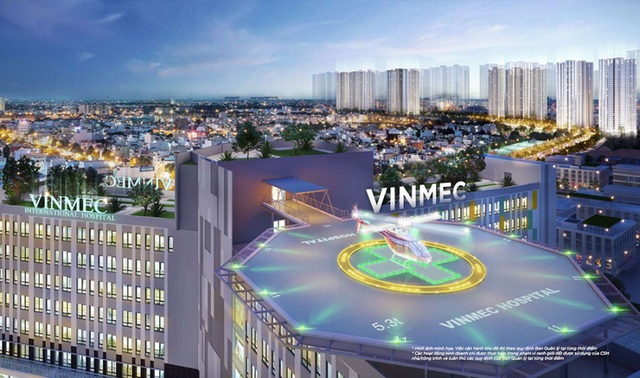 Với diện tích lên tới 3ha, 9 tầng nổi, 350 giường bệnh, bệnh viện đa khoa quốc tế Vinmec tại Vinhomes Smart City sở hữu quy mô lớn bậc nhất trong toàn hệ thống