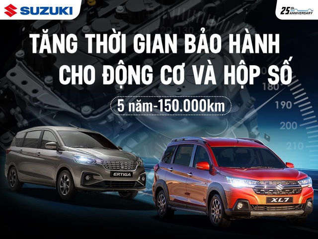 Việt Nam Suzuki tăng thời gian bảo hành cho động cơ và hộp số của Ertiga và XL7, đổi mới dịch vụ hậu mãi - Ảnh 1.